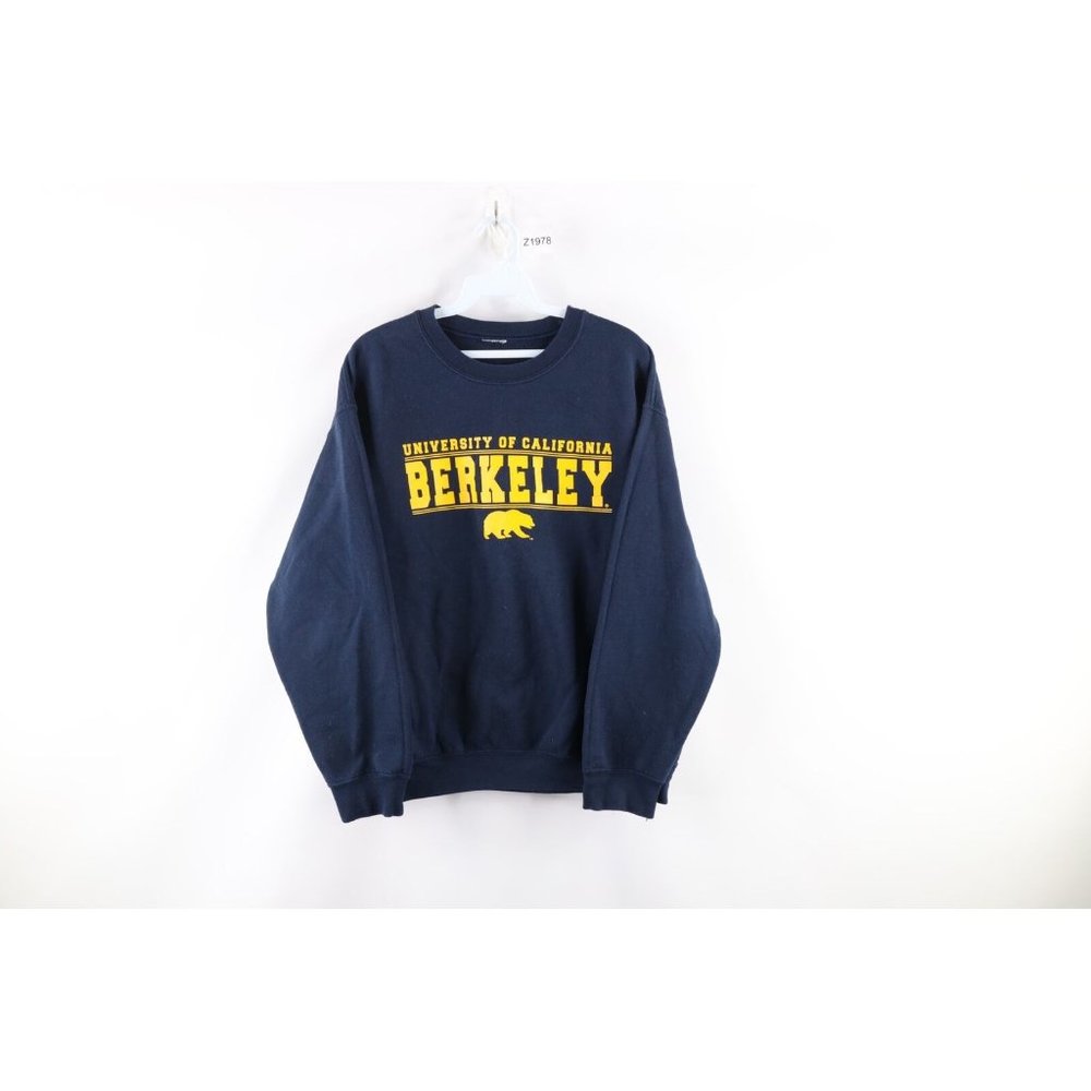 Vintage Mens Small Faded University of California Berkeley Spell Out Sweatshirt - Picture 1 of 7